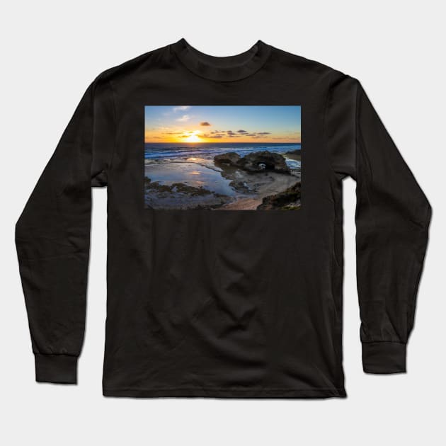 London Bridge, Portsea, Mornington Peninsula, Victoria, Australia Long Sleeve T-Shirt by VickiWalsh